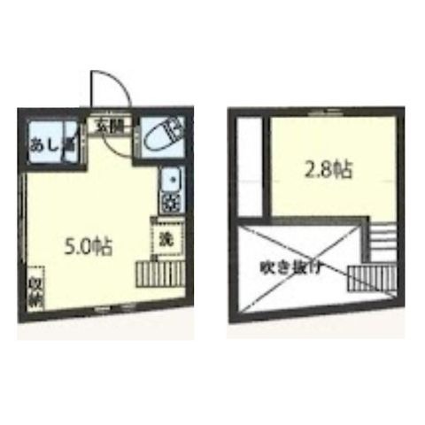 拡大写真:Ciel中野(シエルナカノ) 2階203の間取り