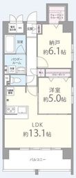 ドゥージエム京橋の間取図