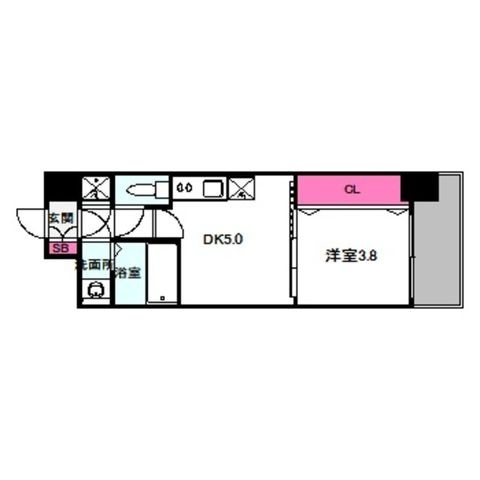 拡大写真:セレニテ京橋クレア 2階209の間取り