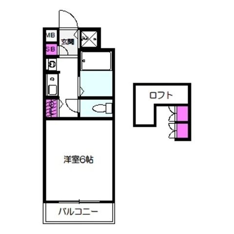 拡大写真:エステムコート大阪城前・OBPリバーフロント 6階609の間取り