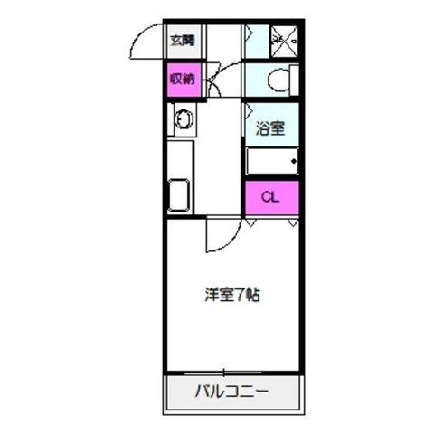 拡大写真:コータコート 3階316の間取り