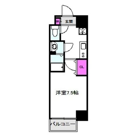 拡大写真:LUMINOUS鶴見(旧:MARKST鶴見) 15階1501の間取り