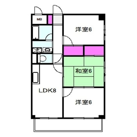 拡大写真:川島第23ビル 3階301の間取り