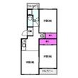 高倉第一コーポB棟の間取図
