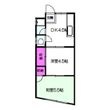 鶴見マンションの間取図