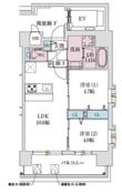 スプランディッド玉造DUEの間取図