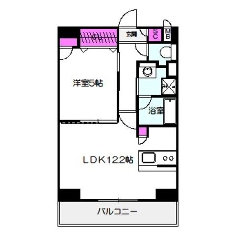 拡大写真:estageo関目高殿 4階403の間取り