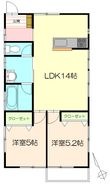 シーコーストⅡの間取図