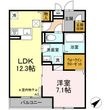 Crest西鎌倉の間取図