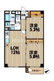 湘南深沢マンションの間取図