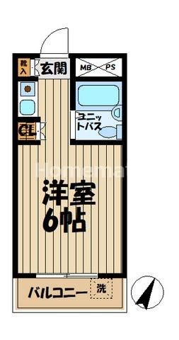 拡大写真:ウィン大船 3階302の間取り