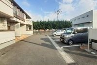 駐車場に車を止められます