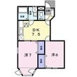 ライフコート鏡Aの間取図