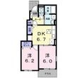 リシェス Bの間取図