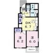 アミール立川 Aの間取図