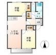 ハイツウッドランドIIIの間取図