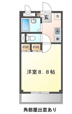 拡大写真:マーベラスNAKANO 3階301の間取り