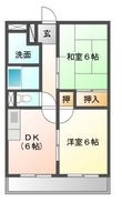 峯ハイツの間取図
