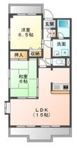写真：ディアコート村瀬5階の間取図