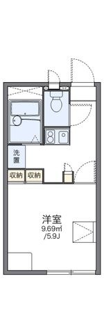 拡大写真：名古屋市緑区徳重２丁目 2階204の間取り