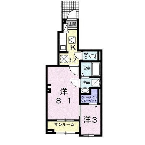 拡大写真:名古屋市緑区鳴子町2丁目 1階103の間取り