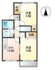 アミティ植田A棟の間取図