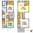 植田山3丁目戸建貸家の間取図