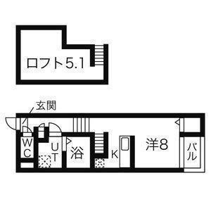 拡大写真:グランドレジデンス北仙台 2階201の間取り