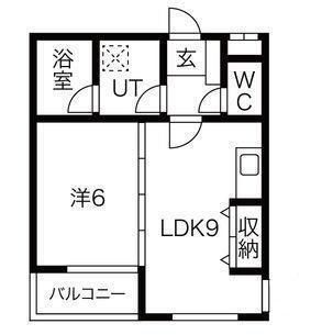 拡大写真:カーサプリメーラ 3階301の間取り