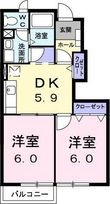 エレガントハウスBの間取図