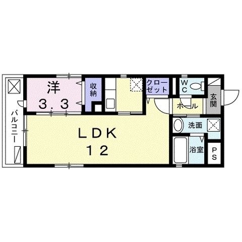 拡大写真:仙台市青葉区立町 3階301の間取り