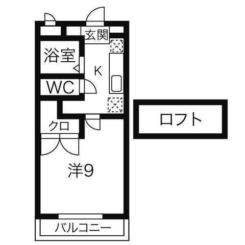 拡大写真:アーバンテラス 2階207の間取り