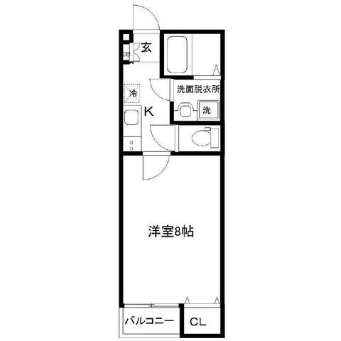 拡大写真:ルピナス旭ケ丘 2階202の間取り