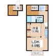 仙台市泉区市名坂字新道の間取図