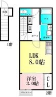 仙台市泉区八乙女2丁目の間取図