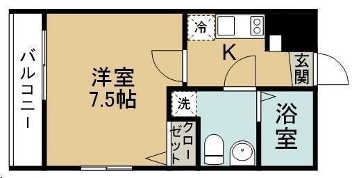 拡大写真:Baan宮城野原 3階301の間取り