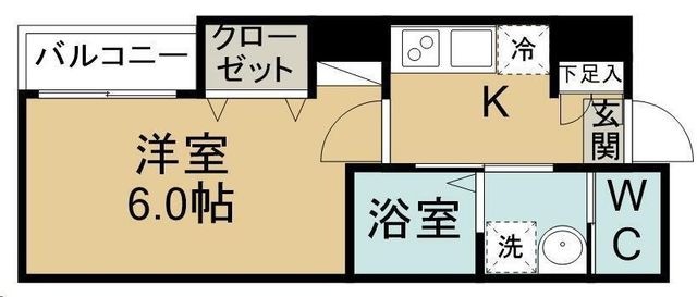 拡大写真:アーバン清水沼 2階203の間取り
