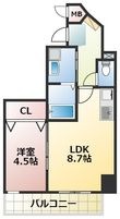 熊本市中央区神水1丁目の間取図