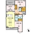 熊本市中央区新屋敷1丁目の間取図