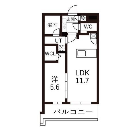 拡大写真:ヒルクレストELGRAND大江 6階603の間取り