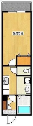オールージュM1の間取図