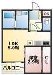 熊本市中央区南熊本1丁目の間取図