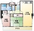 熊本市東区健軍1丁目の間取図