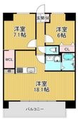 熊本市中央区本荘町の間取図