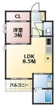 熊本市東区東野2丁目の間取図