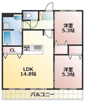 拡大写真:URBANiST本山 9階902の間取り