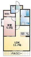 熊本市南区田迎4丁目の間取図