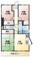 ダイアパレス水前寺第2の間取図