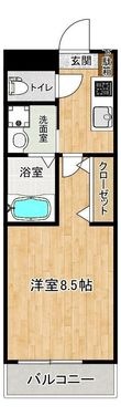 熊本市東区昭和町の間取図