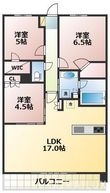 レ・ジェイド熊本日赤通りの間取図